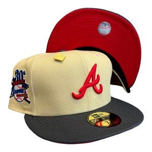 New Era Atlanta Braves 59FIFTY Fitted Hat Cap 30th Season Side Patch